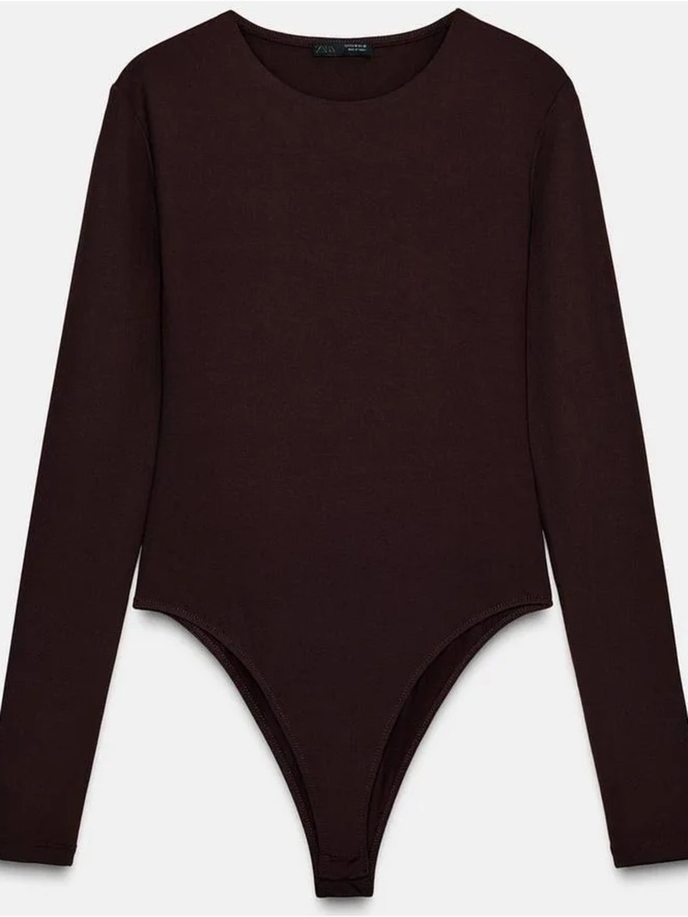 Zara Brown Long Sleeve Top